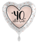 Preview: Folienballon - Lovely Birthday, Zahl 40 - ø 43cm